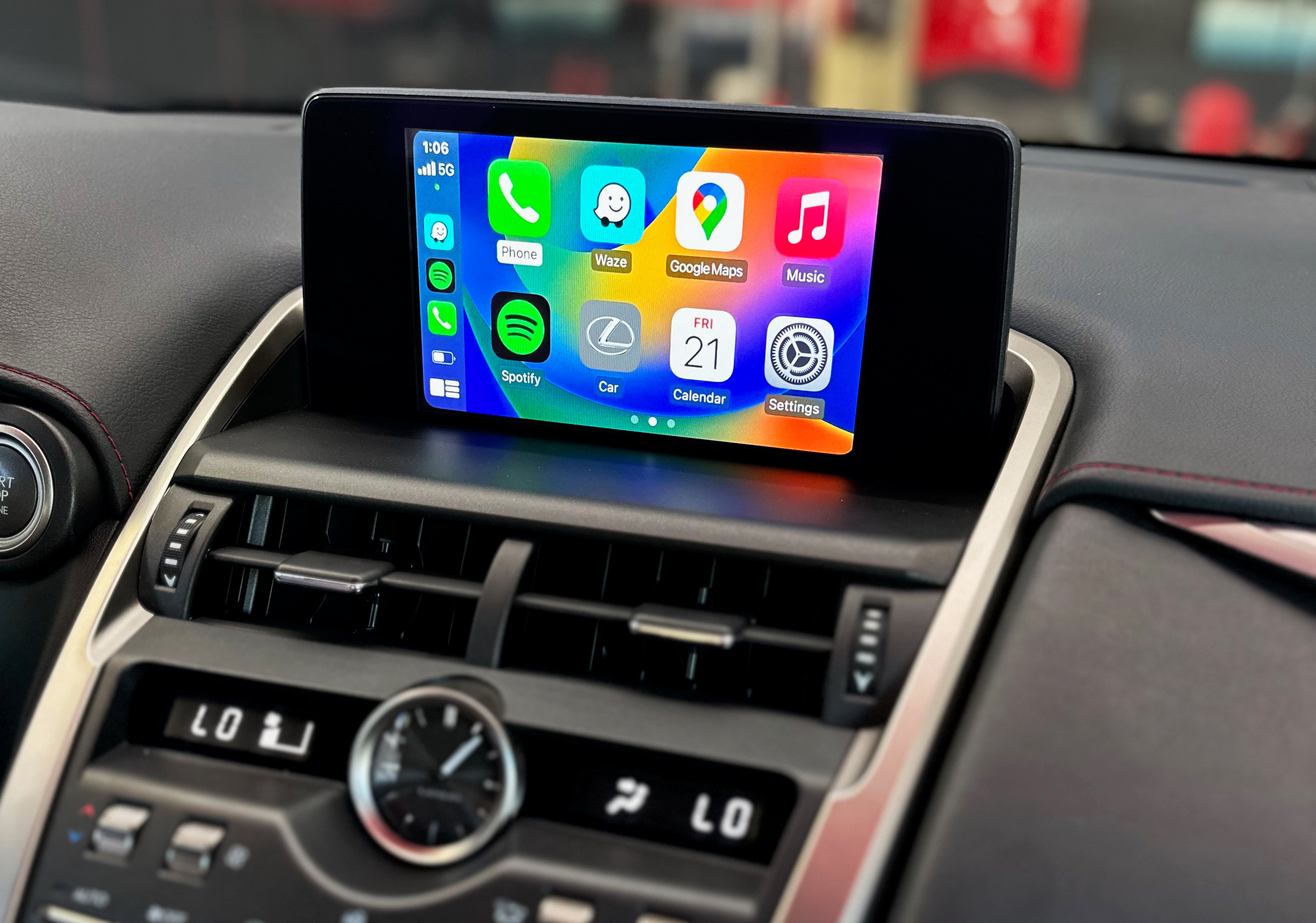 Vehicles with Large Trackpad (CarPlay + Android Auto Interface)